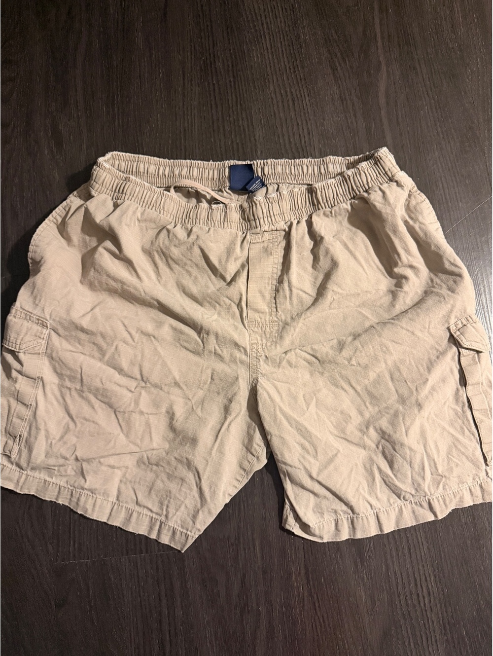 Vintage Big Dogs Khaki Cotton Cargo Shorts - XL